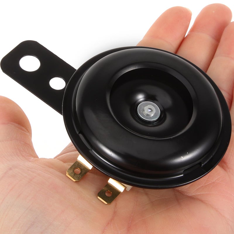 Loud Black Metal Motorcycle Horn Electric Speaker Scooter Replacement Accessories - Image 5