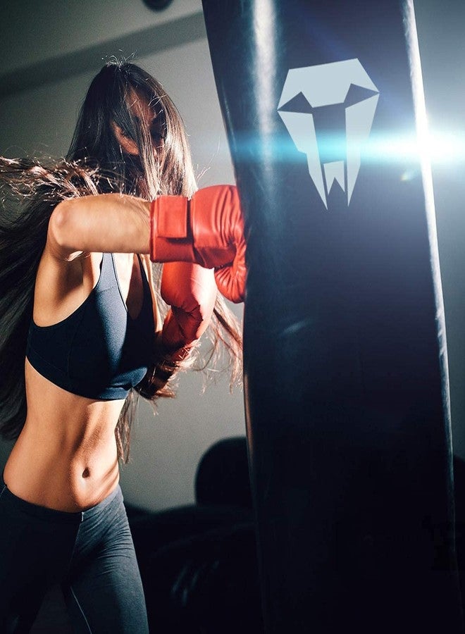 keycraze مجموعة أكياس اللكم من KEYCRAZE مع أربطة ملاكمة - أكياس ملاكمة ثقيلة للملاكمة والجودو والكيك بوكسينغ | كيس ملاكمة مصنوع من البولي يوريثان للرجال (أسود، غير مملوء، 4) - Image 4
