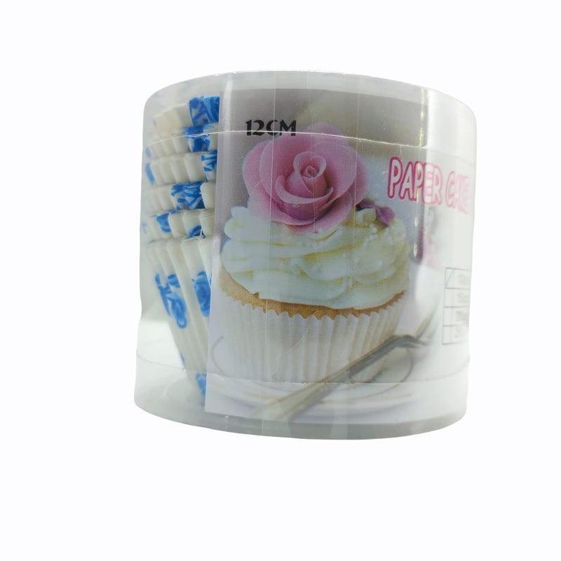 Folca 12cm 100 Pcs Baking Paper Cupcake Liner Muffin Cup 12pcs SetRandom Design Color - Image 3