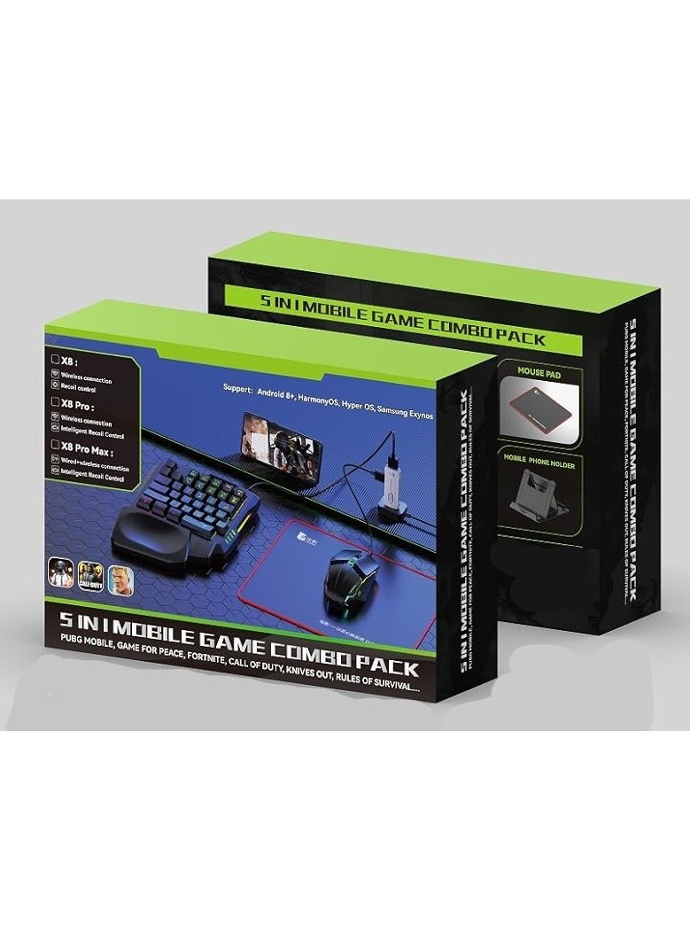 X8 Pro Gaming Combo – Backlit Gaming Keyboard and Mouse Set with RGB Lighting, Ergonomic Design, Adjustable DPI – Wired USB Gaming Kit for PC, Laptop, PS4, Xbox - Image 1