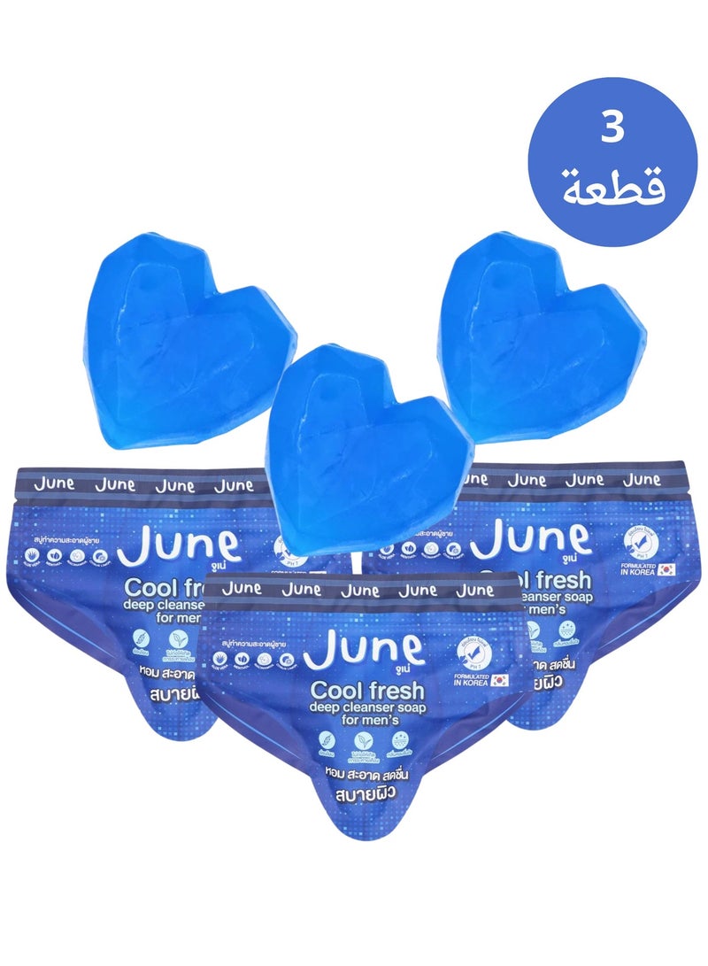 جون صابون كول فريش منظف للمناطق الحساسه للرجال – 3*50 جم (3 قطعة) - Image 1