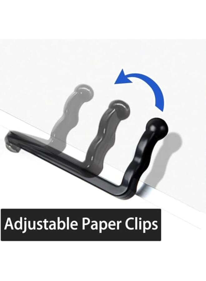 Excefore Book Stand For Reading Adjustable Book Holder Ergonomic Multi Heights Angles Holder Portable Multifunctional Book Holder With Clips For Textbook Cookbook Sheet Music Laptop - Image 3