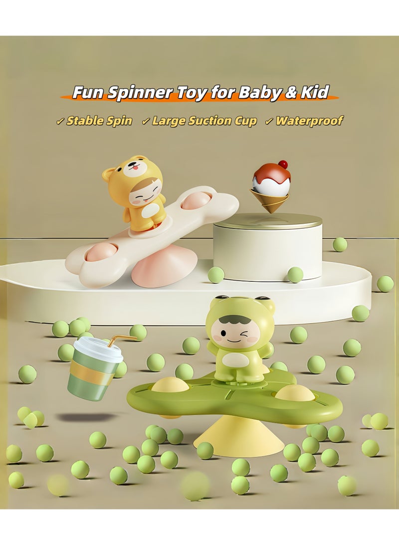 Zenymee Suction Cup Spinner Toys for Baby, Toddler and Kids (Pack A) - Image 3