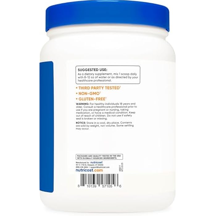 Nutricost Magnesium Chloride (2LBS) - Gluten-Free, Vegetarian, Non-GMO - Image 4