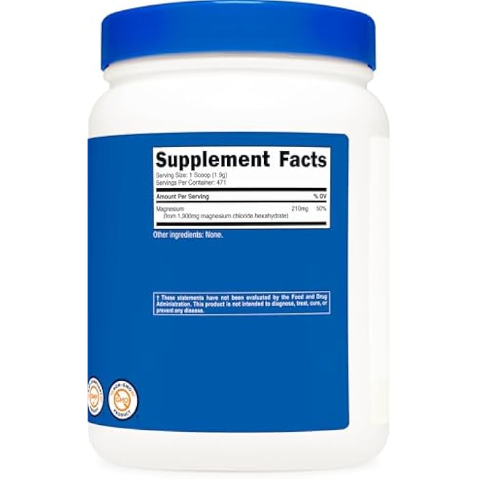 Nutricost Magnesium Chloride (2LBS) - Gluten-Free, Vegetarian, Non-GMO - Image 5