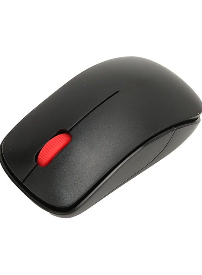 Green Tiger Wireless Keyboard Mouse Combo Mouse and Keyboard Combo Energy Saving Quiet Retro Cute (Black) - Image 2