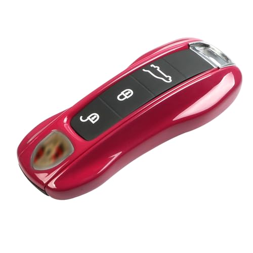 Jaronx Compatible with Porsche Key Fob Cover Compatible with Porsche Cayenne Panamera Key Fob Cover 20182024 Carrera Taycan Accessories 20202024 Ruby Star RedNew - Image 1