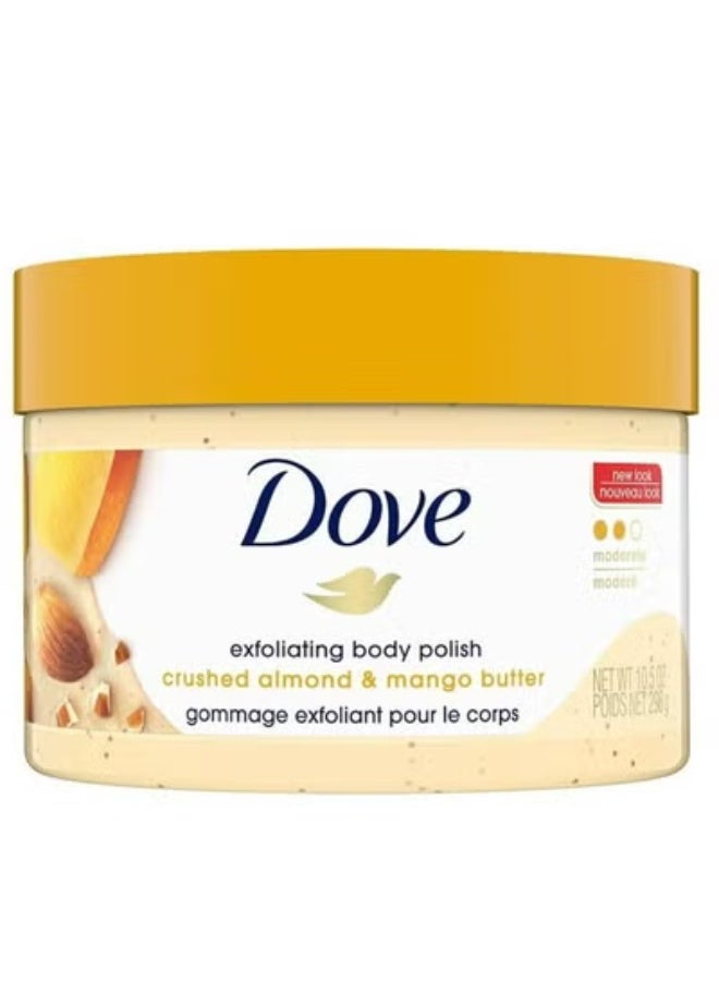 دوف مقشر تلميع الجسم بزبدة المانجو واللوز المطحون 298 جرام