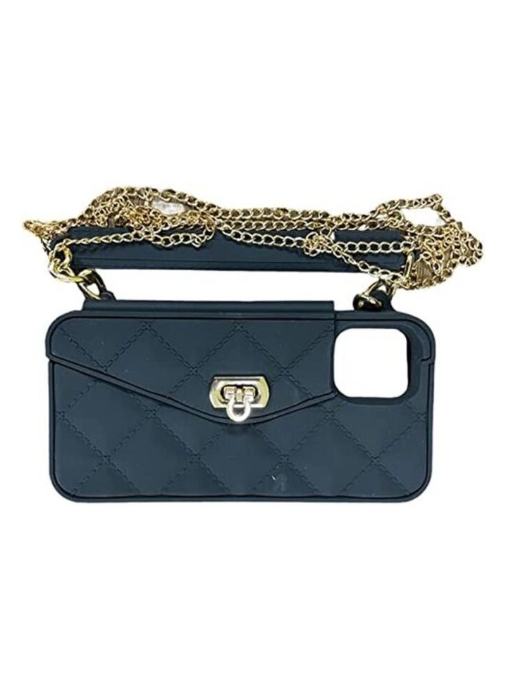 AIWANTO Aiwanto Wallet Case For iPhone 11 Crossbody Luxury Bag Design Flip Card Pouch Cover With Long Shoulder Strap  - Image 1