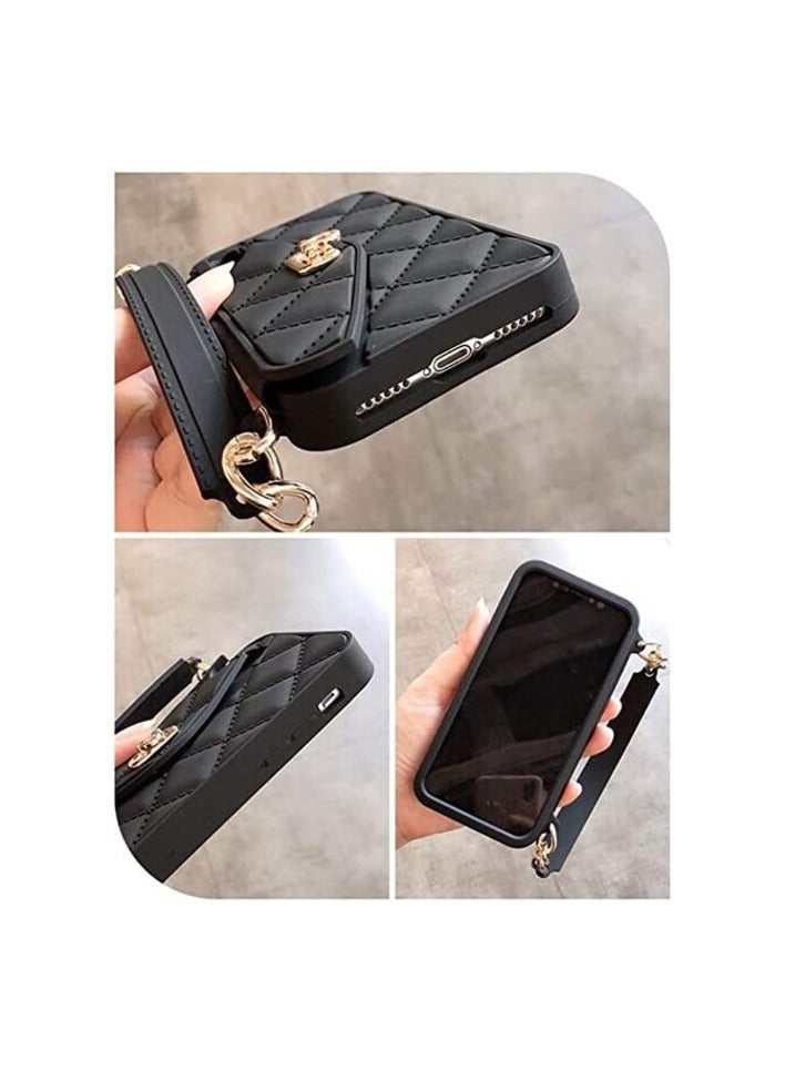 AIWANTO Aiwanto Wallet Case For iPhone 11 Crossbody Luxury Bag Design Flip Card Pouch Cover With Long Shoulder Strap  - Image 4