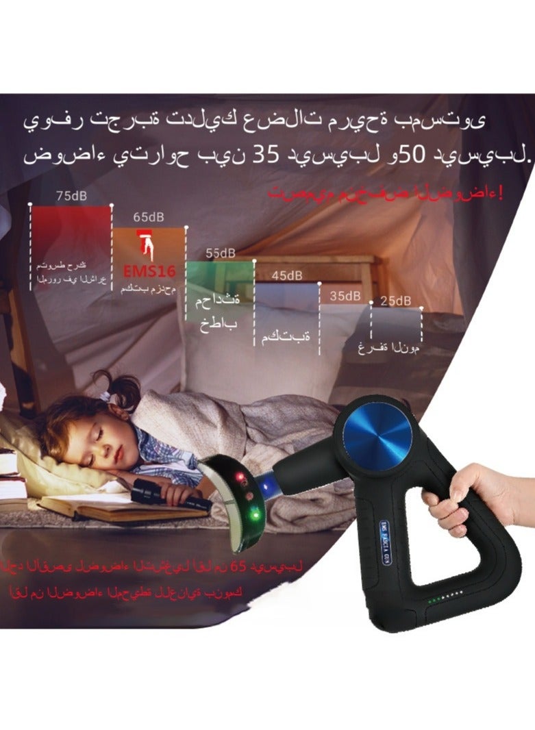 M MIAOYAN Hot and cold fascia gun 16mm impact stroke thrust 45kg muscle relaxation home and business dual-use EMS electric massage gun - Image 5