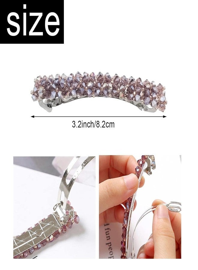 ANNACREATIONS 12 Pcs Elegant Hair Clips Sparkly Glitter Rhinestones Hairpin Shiny Crystal Bling Hair Clips Hair Barrettes Vintage Hair Accessories for Women & Girls Multicolor - Image 3