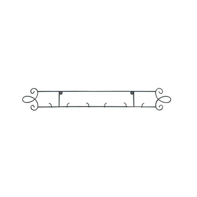 TRIPAR Horizontal Plate Rack Black Display 3 Place  Durable  Sturdy Metal Finish with Scroll Designs  Beautifully Showcase Special Plates Tiles Artwork  More  Part of Augusta Collection