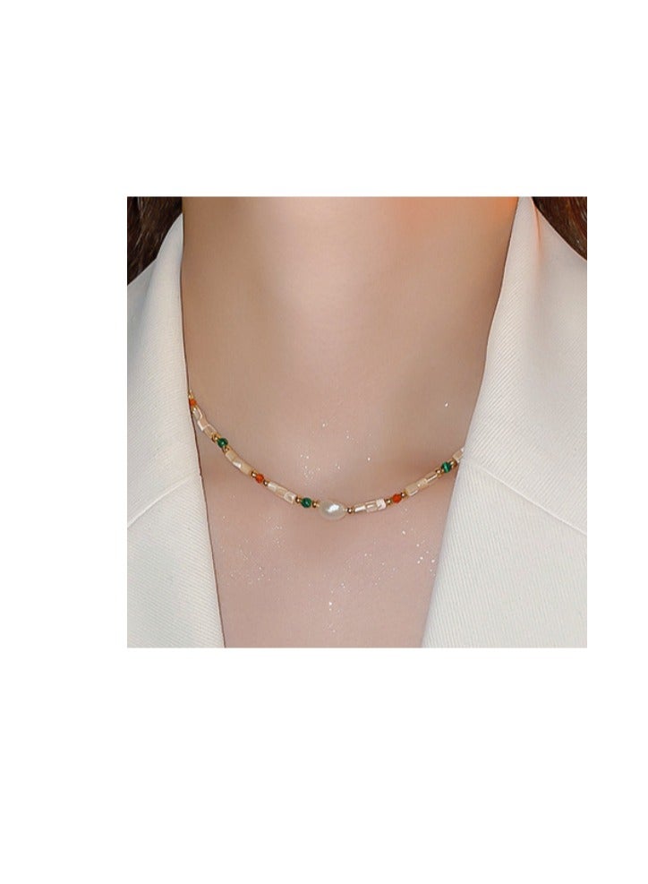 Colorful Pearl Necklace, Trendy and Fashionable, Dopamine Dress Accessories For Cutie, Sweet Girls  - Image 4