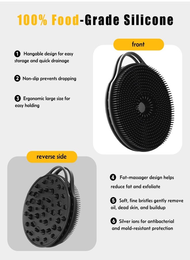 EKOTTOK 2 in 1 Silicone Body Brush, Anti-Cellulite Massage Exfoliating Shower Brush for Men and Women, Remove Dead Skin, Reduce Cellulite, Improve Circulation - Image 4