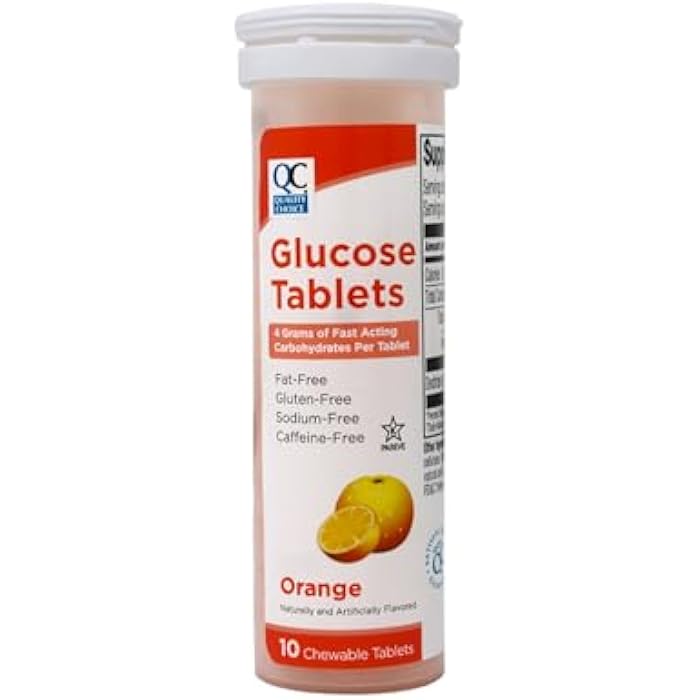 Quality Choice Fast Acting Glucose Tablets Orange Flavor 10 Count - Pack of 3 - Image 2