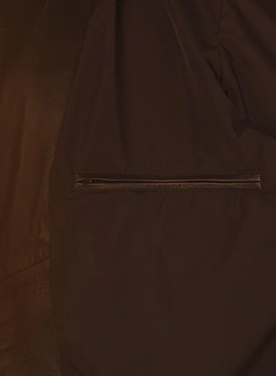 FELIX HARDY Genuine Leather High Neck Biker Jacket