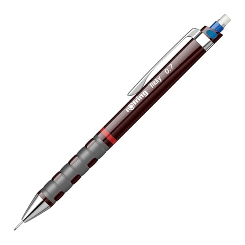Rotring - Pencil Tikky II - Burgundy Mechanical Pencil - Use 0.7 MM Leads - Image 4