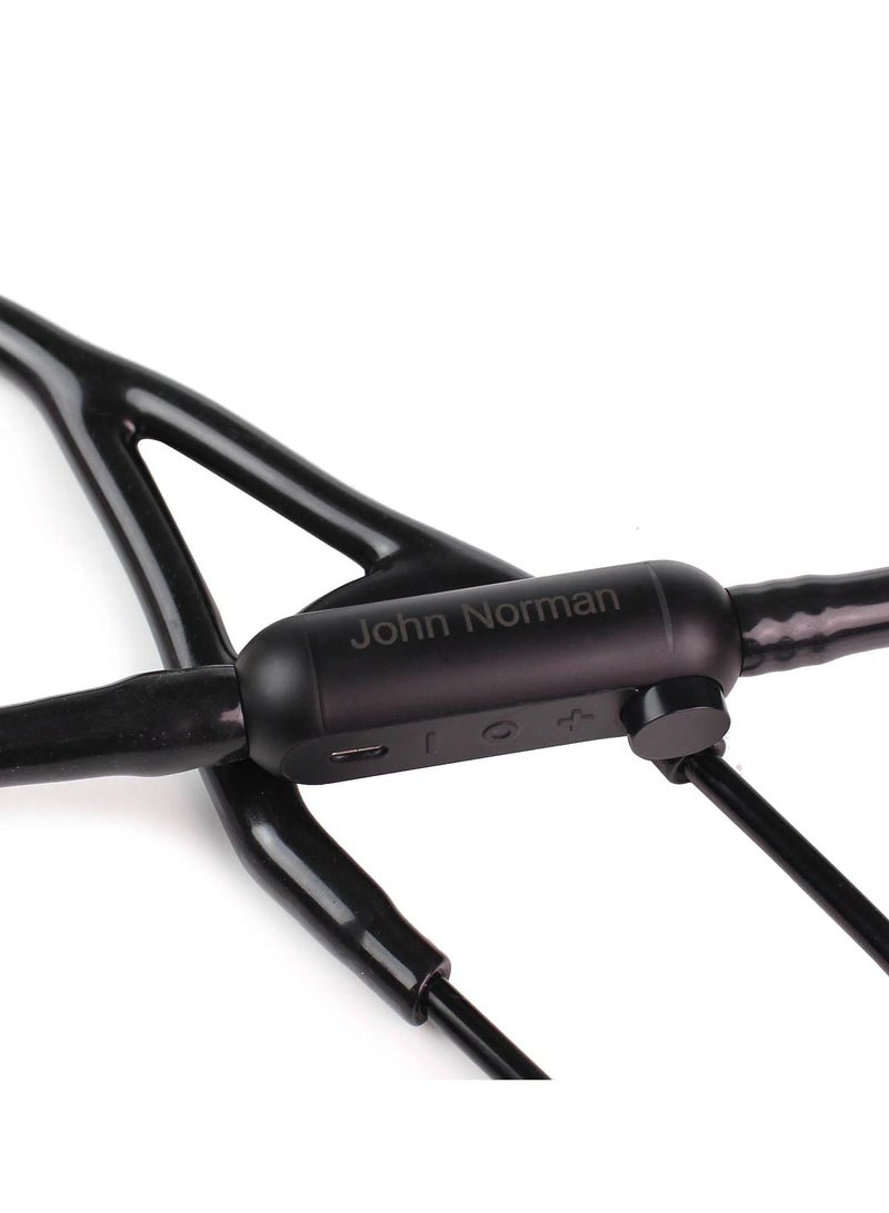 ثري أم ليتمان 3M Littmann CORE سماعة الطبيب الرقمية السوداء أنبوب الصدر 27 بوصة الجذعية والسماعة 8490 - Image 3