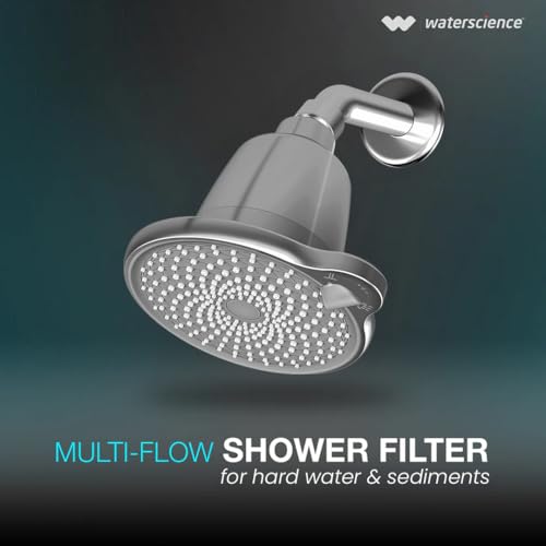 WaterScience CLEO Multi Flow Shower Filter for Bathroom | Water Softener for Home | Hard Water Softener for Shower | 3 Flow Modes | 5 inch Easy Clean Nozzle - CLEO-SFM-524-E - Image 2
