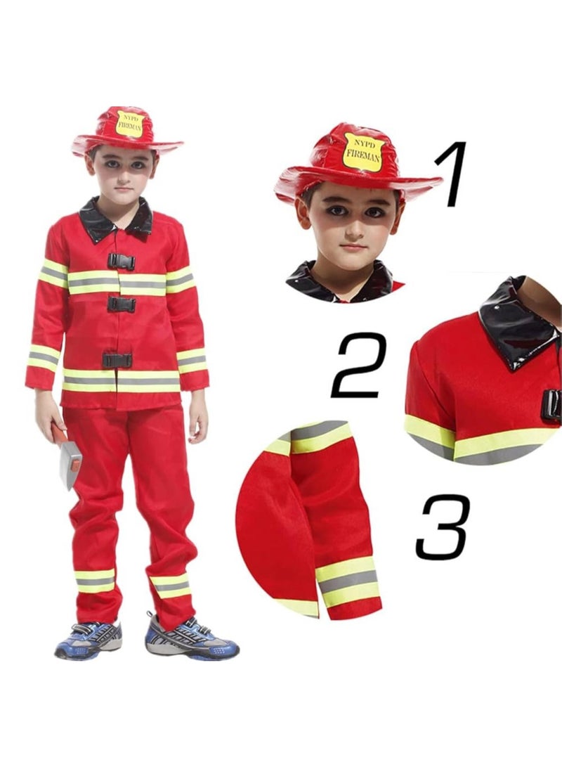 Superhero firefighter costume for kids and rescue tool set - Image 2