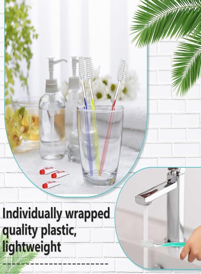KisSealed 250 Pack Disposable Toothbrushes with Toothpaste,Bulk Travel Toothpaste and Toothbrush Set,Soft Bristle Individually Wrapped for Travel Hotel Donation Homeless Gift,Multicolor - Image 5