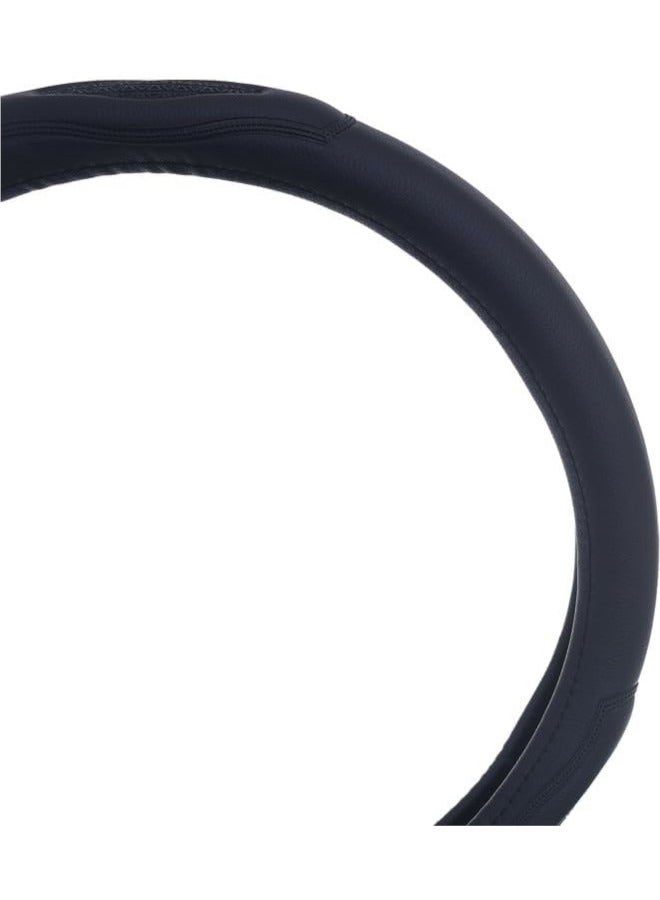 غطاء طارة دركسيون من الجلد والمطاط - اسود - توتش 07 - Image 3