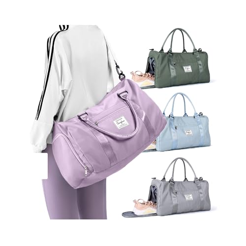 BJLFS Weekender Duffel Bags for Women Men Travel Totes Bag for Airplane Cute Sports Gym Dance Overnight Luggage Bag with Wet Pocket Shoe Compartment Carry On Hospital Bag for Labor and Delivery - Image 1