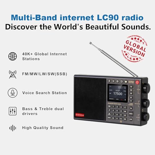 CHOYONG LC90 Internet Radio Professional Multi-Functional SmartMulti-Band WIFI/4G Global Version choyoung Portable Radio FM/LW/MW/SW/SSB Shortwave Radio Bluetooth,TFCard,All World Radios - Image 2