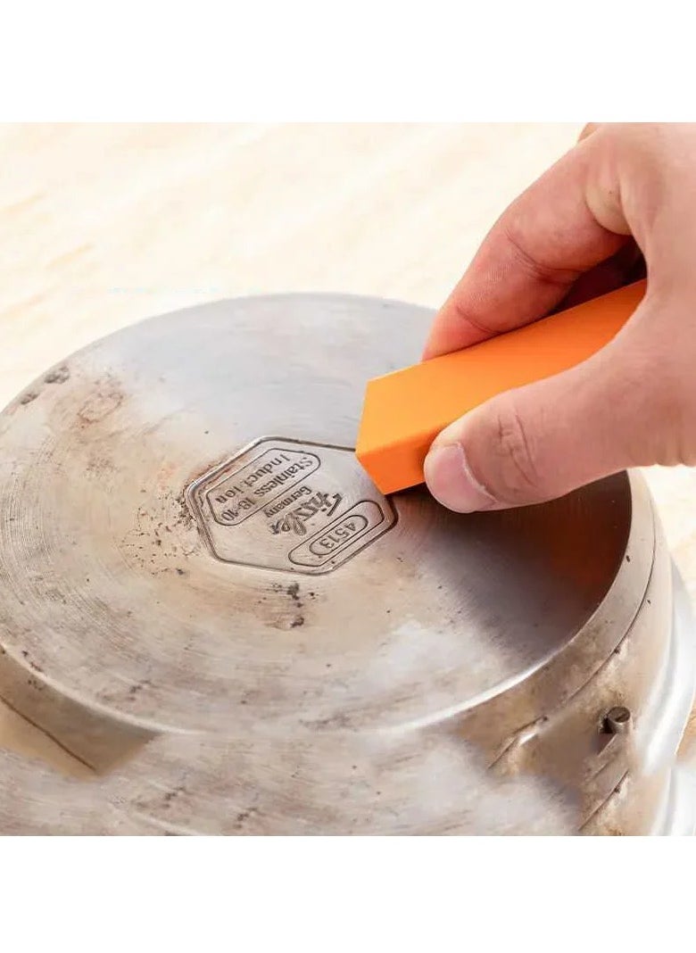 Rust Cleaning Eraser,  Reusable Limescale Eraser, Household Kitchen Cleaning Tools, Decontamination Magic Eraser For Kitchen And Bathroom, (Rubber)