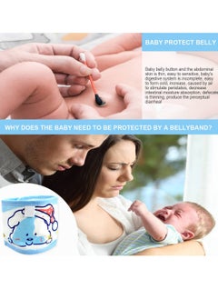 Mmmon 4Pcs Baby Infant Umbilical Cord Cotton Belly Band Adjustable Newborn Navel Belt  - Image 3