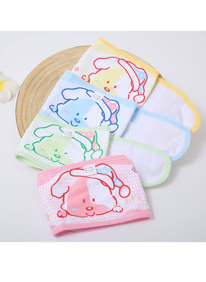 4Pcs Baby Infant Umbilical Cord Cotton Belly Band Adjustable Newborn Navel Belt