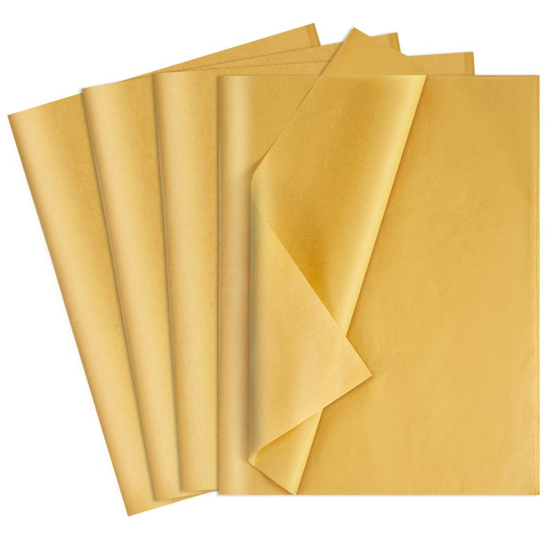 woric 160 Sheets Gold Tissue Paper for Gift Bags 20 X 14 Inches Gift Tissue Paper Bulk for Easter Crafts Mother's Day Weddings Birthday Party Decorations - Image 1