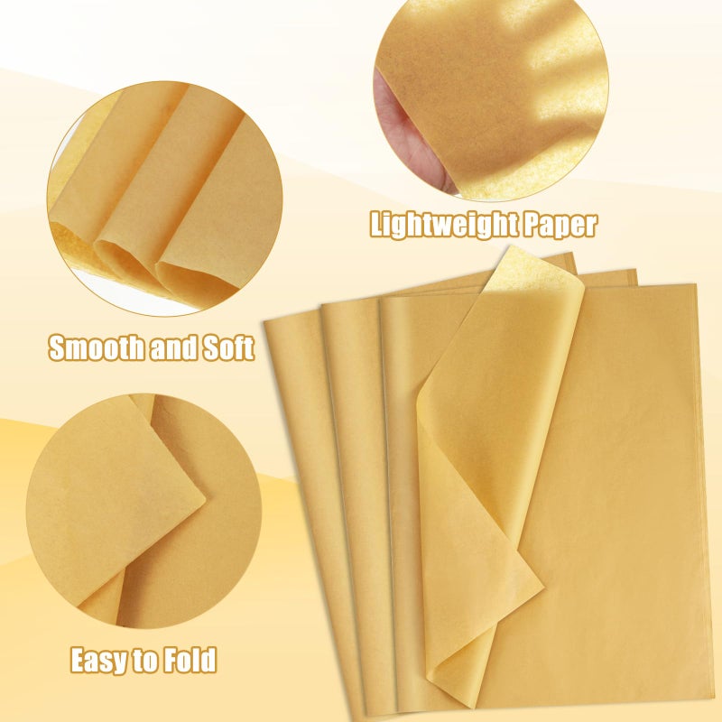 woric 160 Sheets Gold Tissue Paper for Gift Bags 20 X 14 Inches Gift Tissue Paper Bulk for Easter Crafts Mother's Day Weddings Birthday Party Decorations - Image 3