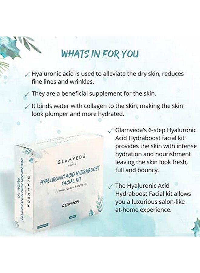 Glamveda مجموعة علاج الوجه لتفتيح البشرة من تان المضاد | إشراقة مثل الصالون | مجموعة علاج وجه من 6 خطوات | إزالة تان فورية | خالية من SLS والباربين | 120 غرام (هيدرا بوست) - Image 3