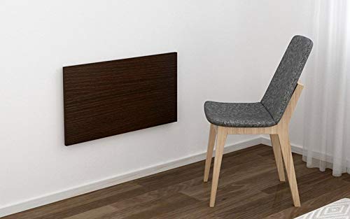 Compal Heavy Duty Foldable Table for LaptopStudyDiningMicrowaveStorageAdults Kids Study Multipurpose Utility Engineered Wood Study Table 16x24 Inch Walnut Wall Mount Table - Image 2