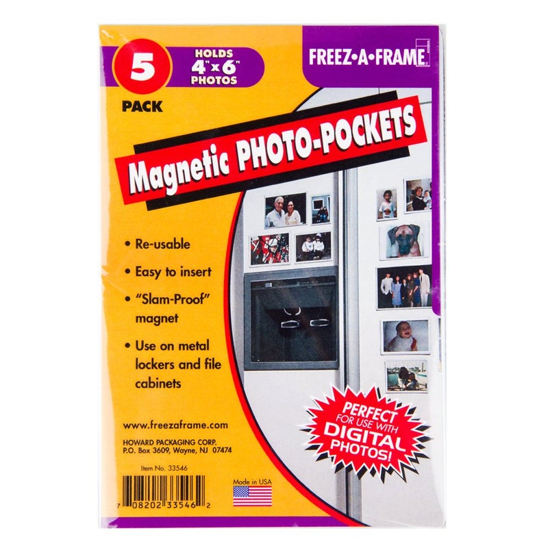 Freeze A Frame Set Of 5 FreezAFrame Magnetic 4 x 6 Photo Frame Made in USA