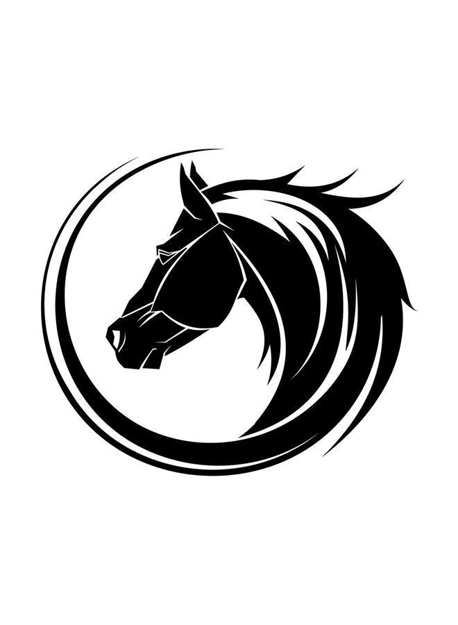 نيبمينينت ملصق جداري بطبعة حصان أسود 80x70سم