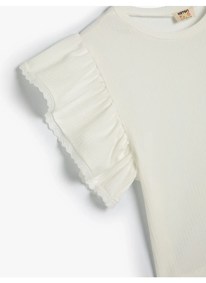 كوتون White Women's Blouse 4SKG10035AK