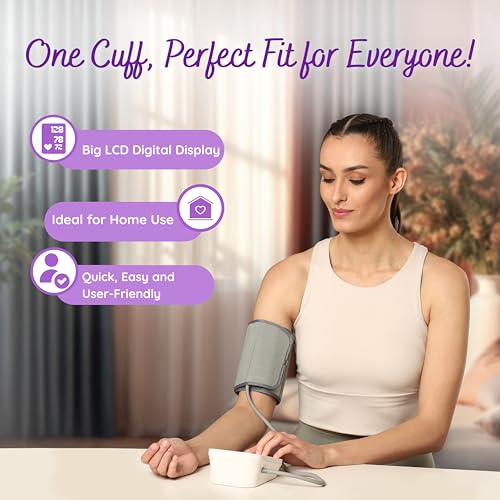 Romsons Digi Check Fully Automatic Digital Blood Pressure Monitor With 2 Years Warranty | 360° Accuracy & Precise Fit Smart Cuff | Arrhythmia and Hypertension Detector | Quick Accurate Reading | 120 Memory Recall & Smart Detector - Image 5