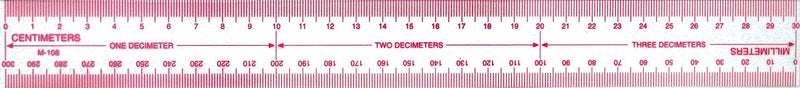 Westcott Metric Ruler, 30cm, Transparent (M-108)