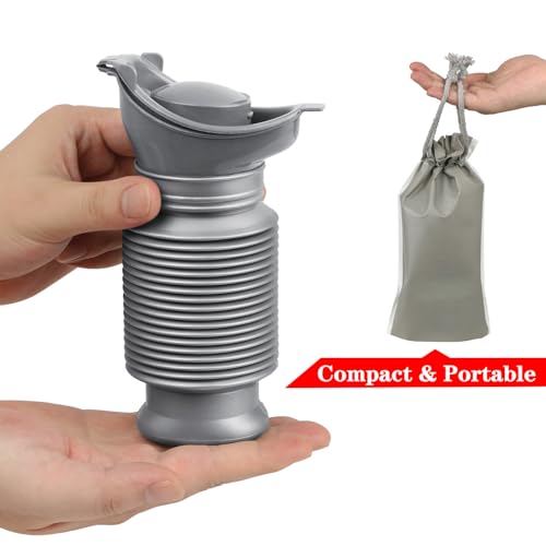 SlogPith Pee Bottles For Men,Collapsible Urine Bottle With Disposable Replacement Bags,Car Pee Bottle For Men And Women,750ml,Leakproof,2-Piece Set Emergency Urinal For Road Trips,Traffic Jams And Camping - Image 5