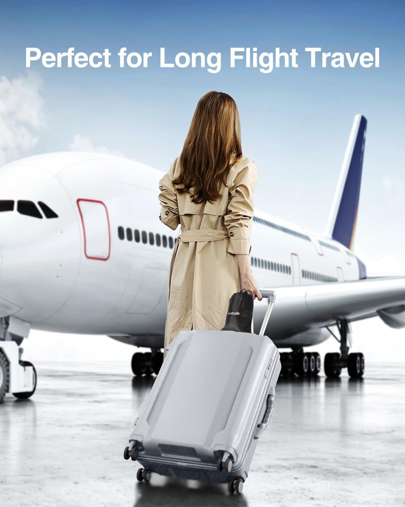 Luxtude Inflatable Lumbar Pillow for Airplane Travel, Lumbar Support Pillow for Office Chair/Car, Self-Inflating Travel Lumbar Pillow Back Support, Lower Back Pillow for Reducing Lumbar Pain - Image 3