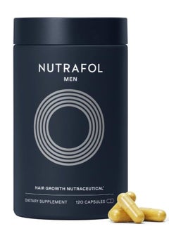 Nutrafol Men's Hair Growth - Clinically Effective Supplement for Thicker, Fuller Hair | 30-Day Supply | Drug-Free Solution
