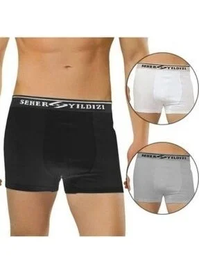 Seher Yıldızı Morning Star Morning Men's Lycra Boxer 6 Pack