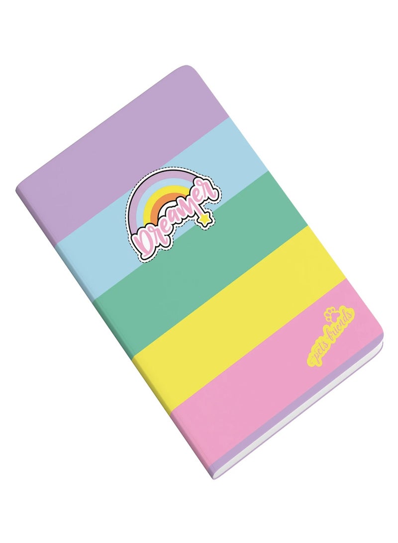Ambar 1-Piece A4 Size Paper Cover Notebook Single Lined Ruling Assorted Designs - Image 2