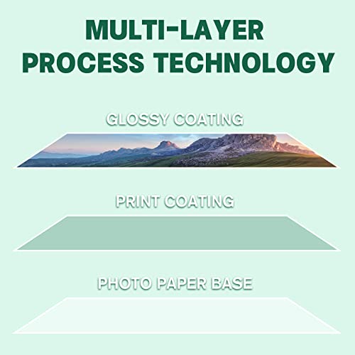 HTVRONT Glossy Photo Paper for Printer - 100 Sheets Inkjet Printer Paper for Chip Bag Paper, Instant Dry Glossy Photo Paper 8.5 x 11 180gsm - Image 5