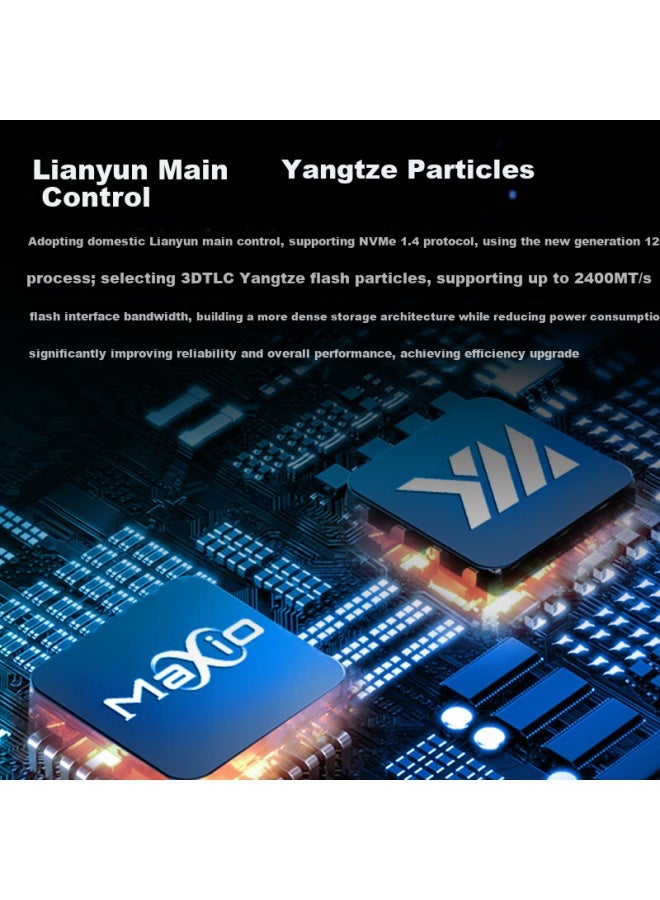 Kingspec 512gb Ssd Solid State Drive Nvme 1.4 2242 M.2 Interface Yangtze Storage Particles Read Speed 7200mb/s Pcie 4.0 Ai Pc Storage Accessory - Image 2
