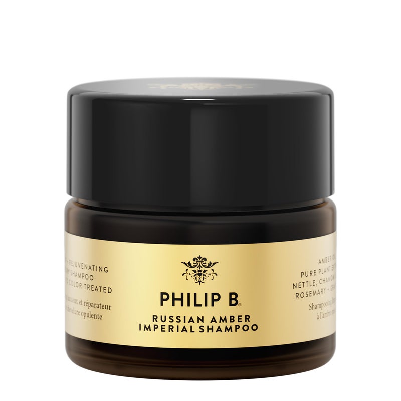 PHILIP B Russian Amber Imperial Shampoo, 3 fl. oz. (88 ml) - Color-Protective Cleanser Restores Frizzy Over-Processed Hair for Weightless Hydration - Image 2