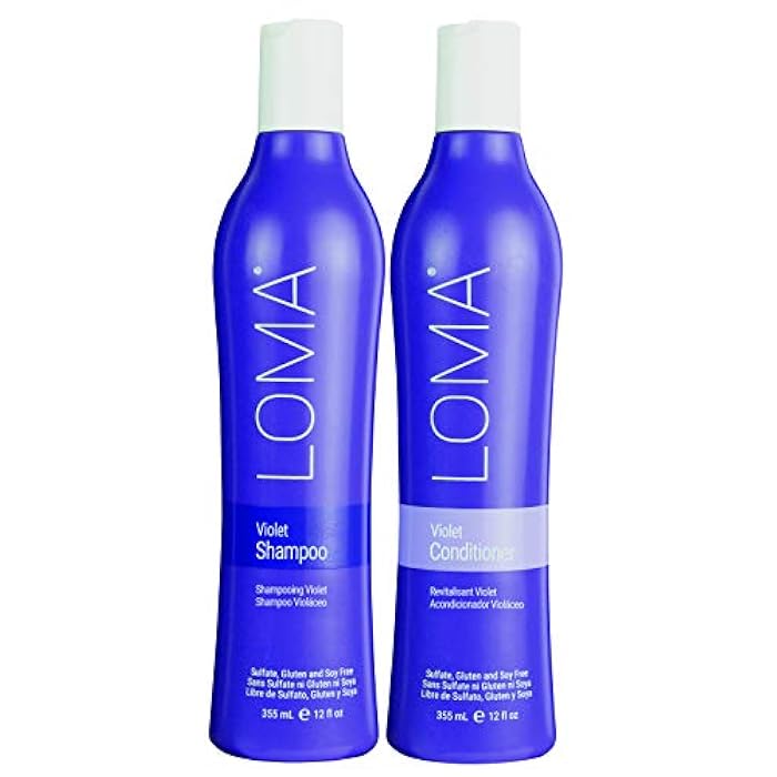 LOMA Violet Shampoo and Violet Conditioner (DUO PACK) 12 Sulfate, Gluten and Paraben Free - Image 1